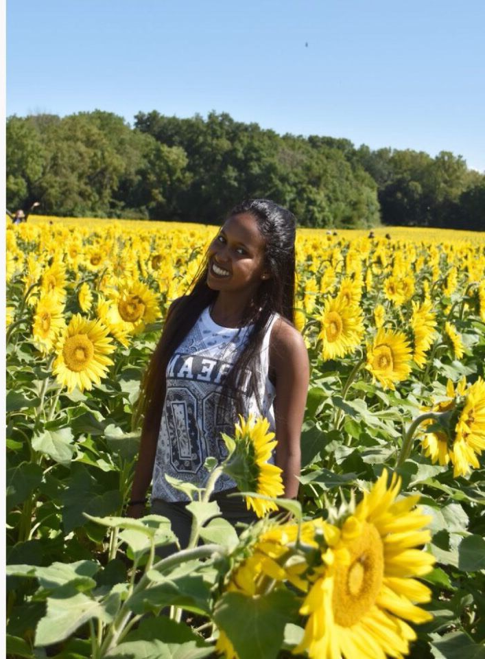 Betty in sunflowers